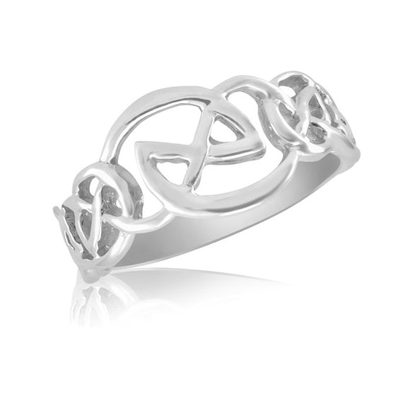 Sterling Silver Celtic Knot Ring 88334-4488