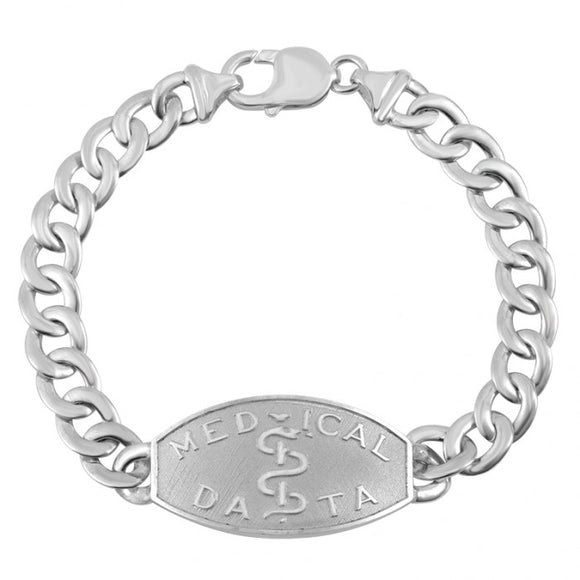 Silver Men's Medical ID Bracelet 33237-0933