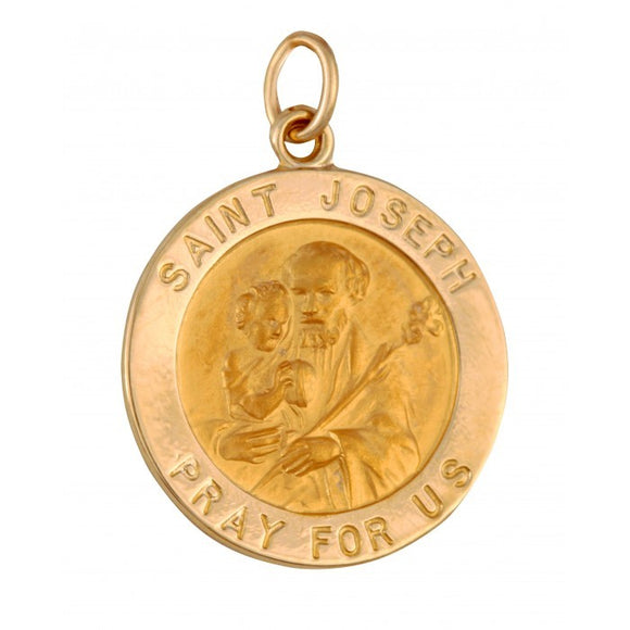 Saint Joseph 18.5mm 14K Yellow Gold Pendant Charm 33209-1755