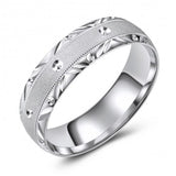 Extravagant and Flashy 10K White Gold Wedding Band 881875788