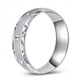 Extravagant and Flashy 10K White Gold Wedding Band 881875788