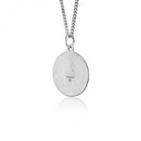 15mm Holy Communion Pendant in Brushed Sterling Silver 33400-1633