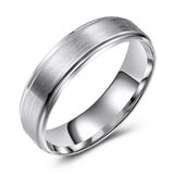 Matte Finish 10K White Gold Wedding Band 881877788