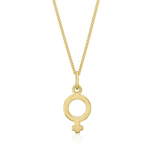 Female Symbol Charm - High Polished - 10Karat Gold