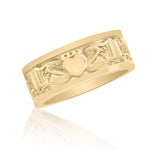 Men's Fenian Claddagh Ring in 10K Yellow Gold 77334-0677