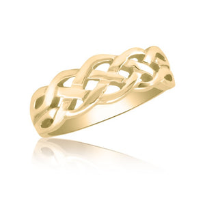 10K Yellow Gold Celtic Knot Ring