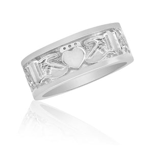 Men's Fenian Claddagh Ring in Sterling Silver 88334-3388