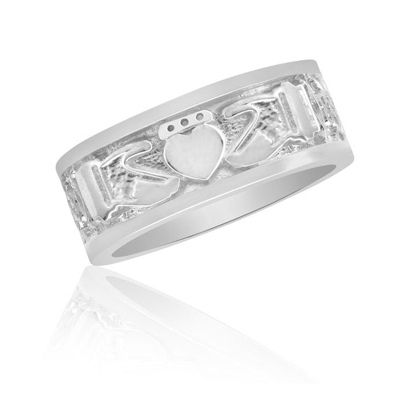 Men's Fenian Claddagh Ring in Sterling Silver 88334-3388