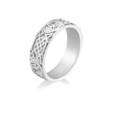 Sterling Silver Celtic Knot Wedding Band 88334-3488