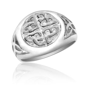 Sterling Silver Celtic Infinity Sun Ring 88334-4988