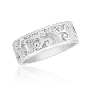 Sterling Silver Celtic Triskele Ring 88334-5088