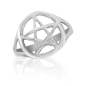 Sterling Silver Celtic Star Ring 88334-5188