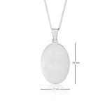 17x24mm 10K White Gold Oval Dog Tag 88370-4688WG