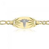 Men's 10K Figaro Medical Bracelet 37203