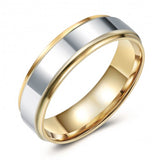 Two Tone High Polish 10K Gold Wedding Band 881875288