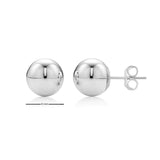 14K High Polished Ball Studs - 8mm BS8MMYG