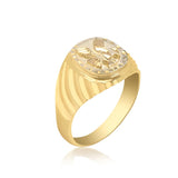 10K Yellow Gold Men's Eagle Ring