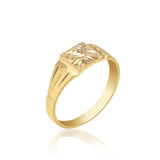 10K Yellow Gold Men's Eagle Ring 44MJB980944