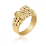 10K Yellow Gold Men's Nugget Ring 44MJB982544