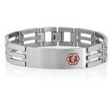 Stainless Steel Medical ID Bracelet 44SB-747MED44