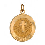 14.5mm 14K Yellow Gold Confirmation Medallion 33207-1133