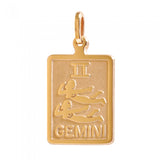 10K Yellow Gold Gemini Pendant 33210-1233-Gemini