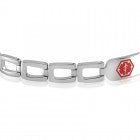 Ladies Stainless Steel Medical ID Bracelet 77P5-5977