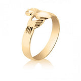 10K Yellow Gold Men's Claddagh Ring 77730377