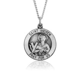 Saint Andrew 18.5mm Sterling Silver Pendant Charm 22401-1522