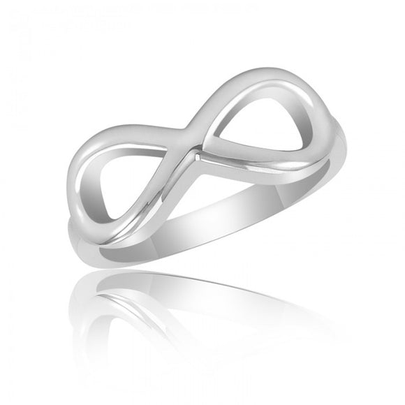 10K White Gold Infinity Ring