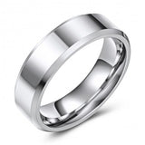 High Polished Beveled Edge Sophisticated Wedding Band or Fashion Ring KSCO-05