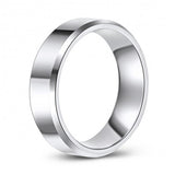 High Polished Beveled Edge Sophisticated Wedding Band or Fashion Ring KSCO-05