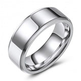 High Polished Beveled Edge Sophisticated Wedding Band or Fashion Ring KSCO-06