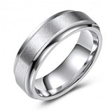 Matte Finish Beveled Edge Cobalt Wedding or Fashion Ring KSCO-07