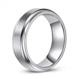 Matte Finish Beveled Edge Cobalt Wedding or Fashion Ring KSCO-07