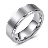 Matte Finish Beveled Edge Cobalt Wedding or Fashion Ring KSCO-08