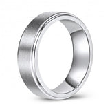 Matte Finish Beveled Edge Cobalt Wedding or Fashion Ring KSCO-08