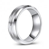 Grooved Two-Toned Cobalt Wedding or Fashion Band KSCO-09