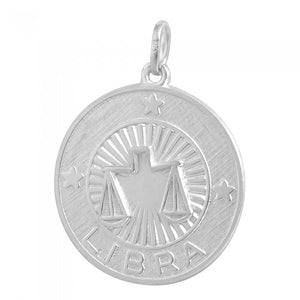 Sterling Silver Libra Pendant 44235-1844-Libra