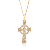 10K Yellow Gold Celtic Cross Pendant