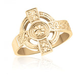 10K Yellow Gold Men's Celtic Cross Ring 77203-2277