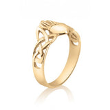 Celtic Knotwork Claddagh Ring in 10K Yellow Gold 77203-2477