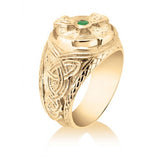 Men's 10K Yellow Gold Celtic Cross and Knot Ring 77203-2577