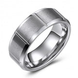 Visually Interesting Tungsten Wedding or Fashion Band TUR448-63