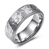 Hammered Comfort Fit Tungsten Wedding or Fashion Ring TUR448-64