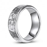 Hammered Comfort Fit Tungsten Wedding or Fashion Ring TUR448-64