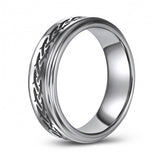 Barbed Wire design Tungsten Wedding Band or Fashion Ring TUR448-66