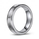 Celtic Braid Wedding Band or Fashion Ring in Tungsten TUR448-69