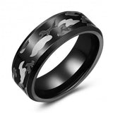 Camouflage Tungsten Wedding or Fashion Ring TUR448-73