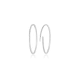 Gold Sleeper Hoop Earrings - 13.5mm (.53in) Diameter M6003